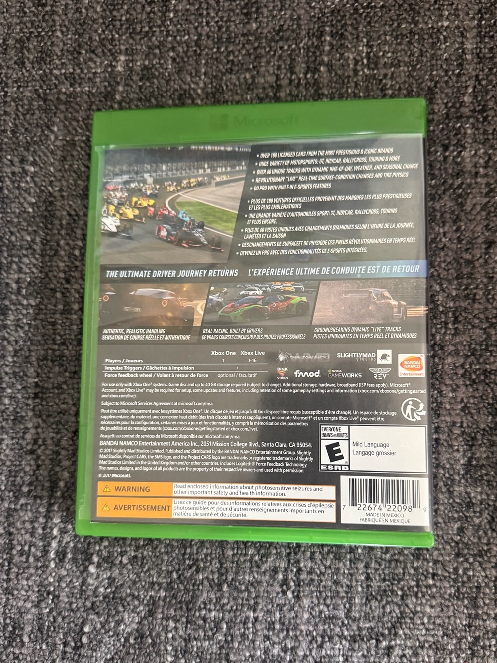 Project Cars 2 Xbox‎ One Game Complete - Picture 2 of 3